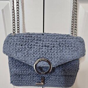 Sandro YZA Raffia Shoulder Bag
